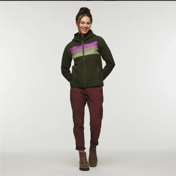 NWT Cotopaxi Women's Teca Fleece Hooded Full Zip Jacket Woodland Fairy - Picture 3 of 12